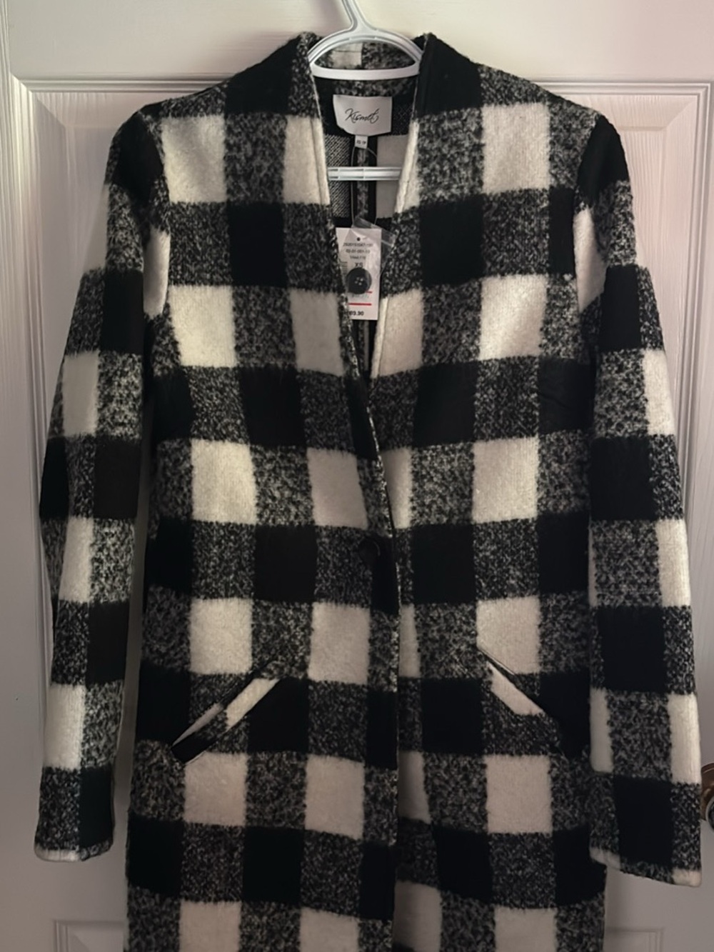 Kismet Black & White Check Blazer/Cardigan